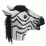 Dance Halloween Zebra Performance Simulation Props Mask - 4