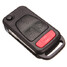 Four Black Replacement Colour Buttons Remote Key Shell Case - 3