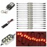 with Remote Controller Red Accent Motorcycle Bike Neon Lights 14Pcs - 1