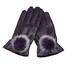 Thickened Winter Warm Outdoor Leather Gloves Vintage Girl Women Driving Mitten Soft - 8