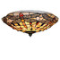 Fixture Inch Dining Room Ceiling Lamp Living Room Shell Shade Retro Flush Mount - 1