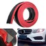 Decoration Spoiler Black Red Body Protector Car Front Bumper Rubber Auto Lip - 2