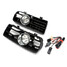 Lamp Front Fog Light Car Set For VW Black GOLF Grille - 3