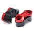 22mm Riser Mount Holder CNC Motorcycle Handlebar Bar Clamp Adaptor - 5