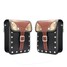 Motorcycle Saddle Bags 2Pcs PU Leather Luggage Rivet Storage Tool Pouch - 1
