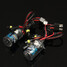 H4-2 LED Projector Diamond 6000K Pair Headlights 7Inch HID White Round - 7