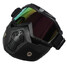 Lens Colorful Helmet Face Mask Shield Goggles Motorcycle Bike Detachable Modular - 3