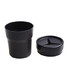 Garbage Bin Trash Car Storage Box Cans Black Plastic - 4