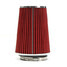 Cold Air Intake Cone 4 Inch Filter Red Truck High Flow Long Performance Air Filter Car Dry - 1