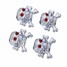 Style Skull Accessories Cup Car Wheel Tire Valve 4pcs Decoration - 11