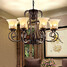 Rustic Dining Room Chandelier Lodge Living Room Bedroom Painting Feature For Mini Style Metal - 2