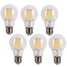A60 Warm White Ac 220-240 V E26/e27 Led Filament Bulbs 6 Pcs A19 Cob - 1