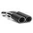 Muffler Twin Double Tip Motorcycle Universal Steel Exhaust Tail Pipe - 12