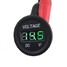 Round 12V-24V Voltmeter Vehicle Panel Motorcycle LED Digital Voltage Display - 5