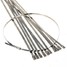 Fiberglass Pipe Tie Insulating Stainless Steel Exhaust 20pcs Wrap - 4