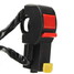22mm Headlight Headlamp Kill Stop Switch Button Universal Motorcycle HandleBar Flash - 5