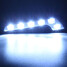 Driving Lamp Pair 12V LED DRL Daytime Running Fog Van Shaped 5W Light White Car - 6