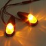 2x LED Light Indicators Lamp Amber Universal Motorcycle Turn Signal - 7