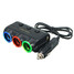 120W Car Socket Adapter 3A Dual USB Power Charger DC Ports Output - 2