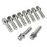 Steel VW GOLF 19mm Vehicle A6 S3 10pcs HEX 40mm M14 Screw Wheel Seat Audi A3 A4 Bolts - 1