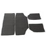Gray Doors Insulation Sound Heat Shield Jeep Wrangler JK 4pcs Deadener Kit - 4
