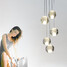 Pendant Lamp Light Chrome Crystal Plating Stairs Dining Room Modern - 2