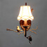 Wall Lamp Dining Room Fit Wall Light Vintage Metal Living Room Resin Bird - 1