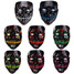 Light Different Black Fancy LED Face Creepy Colors Mask Toys Costume Party Halloween - 2