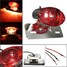 Cat Eye Number Red Lens With Chrome Plate Bracket Brake Tail Light 5W Motorcycle Rear - 2