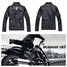 Retro Fashion Men Jacket PU Leather Motor Bike Riding slim - 5