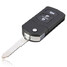 Black Color Buttons Remote Key Shell Case Folding Flip Mazda - 1