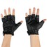 Sports PU Leather L XL Motorcycle Half Finger Gloves Black - 1