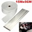 1.5mm Manifold Header Heat Wrap Exhaust Header Pipe Shields Insulation Turbo 5cm x 15M - 1