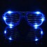 Glasses Flashing Slotted Blinking Costume Party Goggles Glow LED Light Shutter Shades - 3