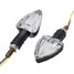 Motorcycle Motor Bike Amber LED Arrow Turn Signal Indicators Light Pair 12V - 6