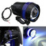 12V Spot Headlight LED Angel Eye Hi Lo 30W Motorcycle Flash Driving Fog Lamp U3 - 4