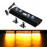 12V Emergency Yellow 12 LED Car Vehicle Strobe Flash Warning Light 12W Flashing Lights - 1