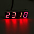 Car 3 in 1 Digital LED Electronic Voltage Temperature Electronic Clock Time - 3