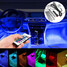 Strip Decorative Car Interior Remote Control RGB LED Lights Atmosphere Light Floor - 5