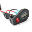 Gauge Motorcycle Voltage Bike 12-24V LED Digital Display Voltmeter ON OFF Switch - 4