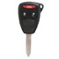 Head Uncut Chrysler Dodge Jeep Key Cover Keyless Entry Remote 3 Button - 1