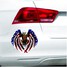 Flag Car Eagle United Sticker Decal Vinyl Window Bumper Auto States USA - 1