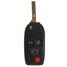Button Uncut Key Keyless Case Flip Volvo Shell - 5