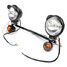 Set With Motorcycle Two Spotlightt Turn Signals Harley Custom Bar - 2