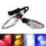 12V Motorcycle 4 Colors LED Turn Signal Light Carbon Style - 1