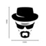 Vinyl Decorations Man With a Car Stickers Auto Motorcycle Hat Decals - 2