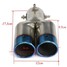 Tip Universal Stainless Steel Exhaust Muffler Inlet Blue - 3
