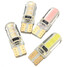 Clear T10 W5W 194 LED Car Wedge License Bulb Light Gel Side Canbus Soft 2W COB Interior - 5