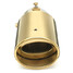 Exhaust Muffler Tip 63MM Universal Inlet Silencer Stainless Steel Auto Gold - 3