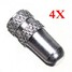 4X Race Presta High Pressure Valve Caps Presta Bicycle MTB Silver - 1